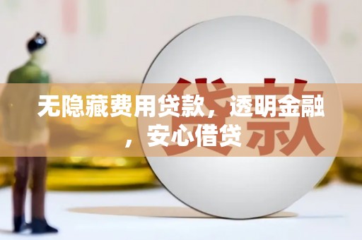 涟源无隐藏费用贷款，透明金融，安心借贷