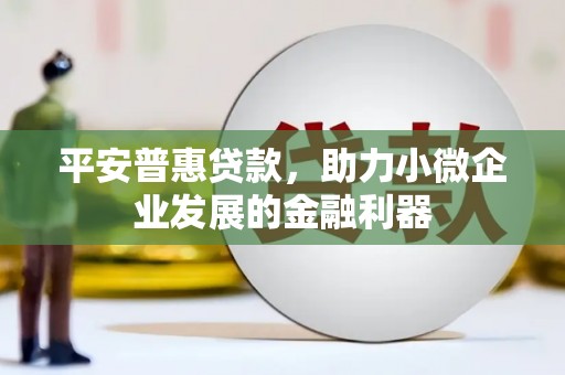 涟源平安普惠贷款，助力小微企业发展的金融利器