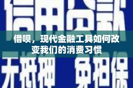 涟源借呗，现代金融工具如何改变我们的消费习惯