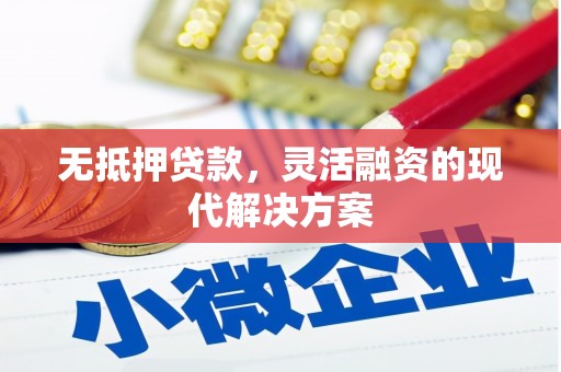涟源无抵押贷款，灵活融资的现代解决方案